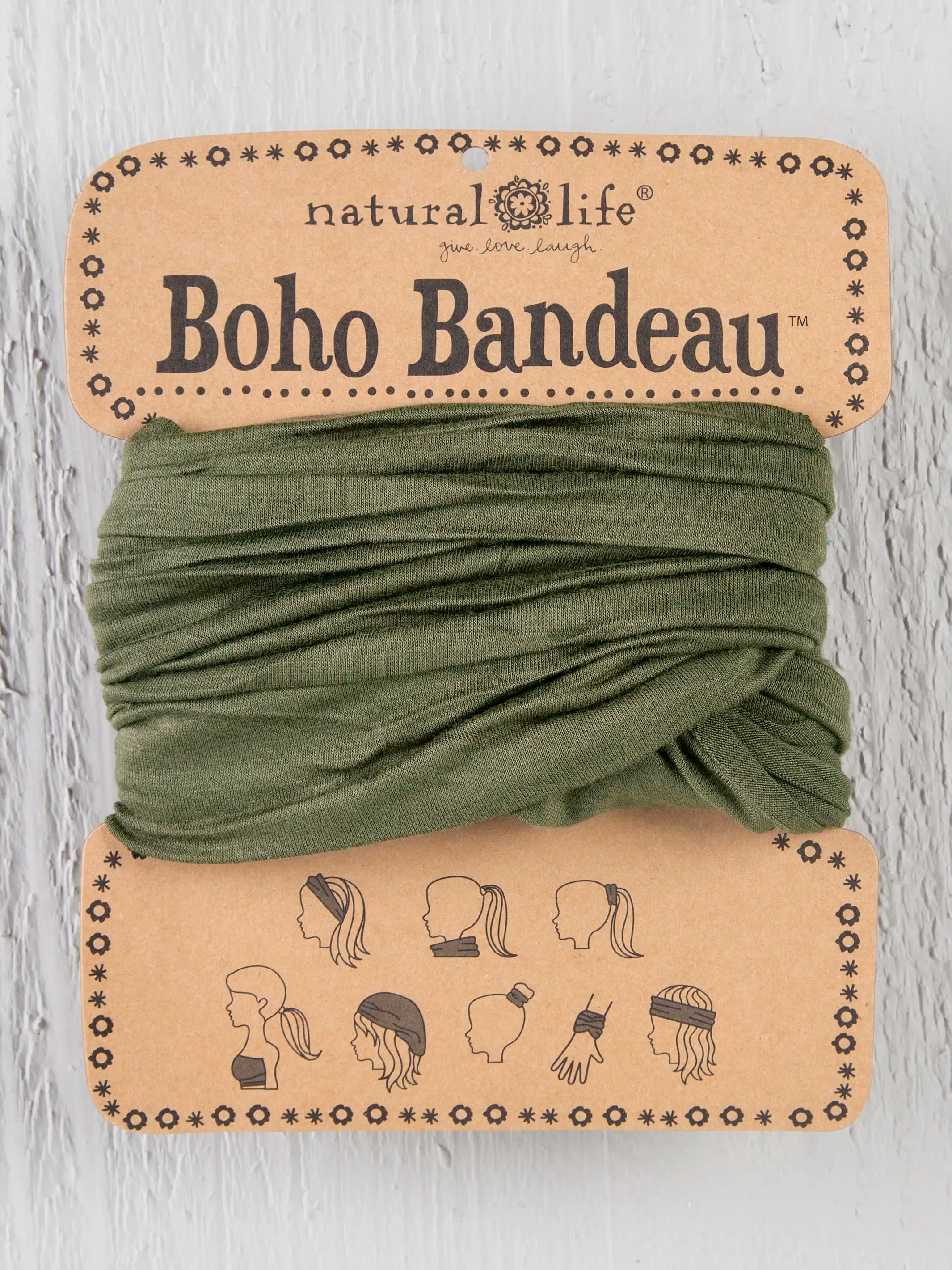 affordable women's pajama setsFull Boho Bandeau® Headband - Olive