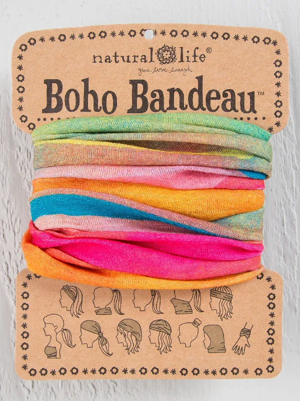 high-quality women's pajama setsFull Boho Bandeau® Headband - Rainbow Ombre